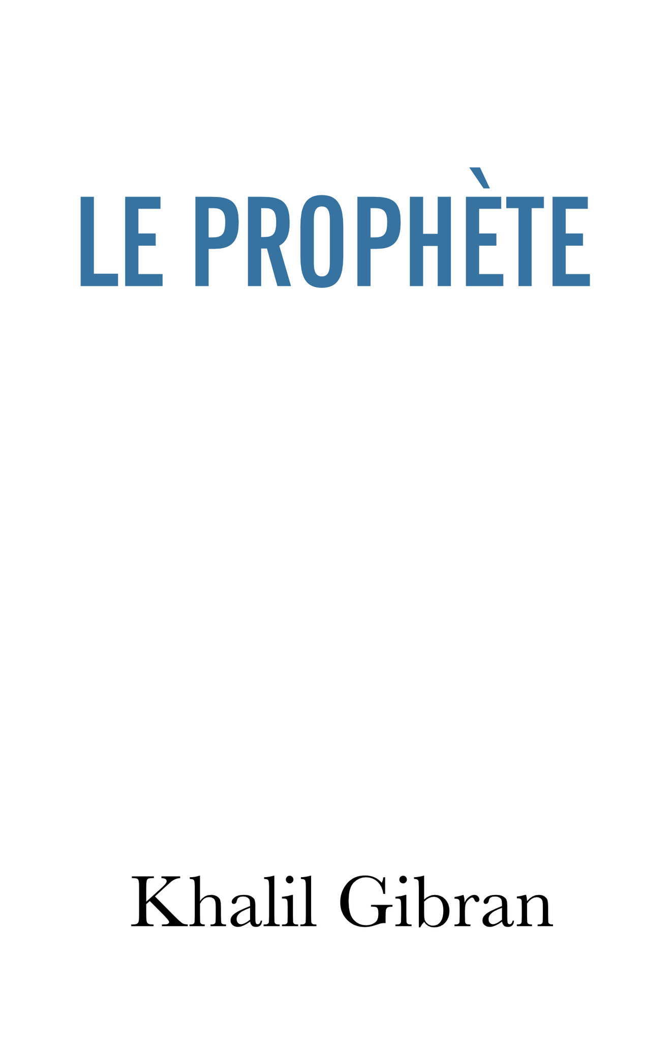 The prophet - paper
